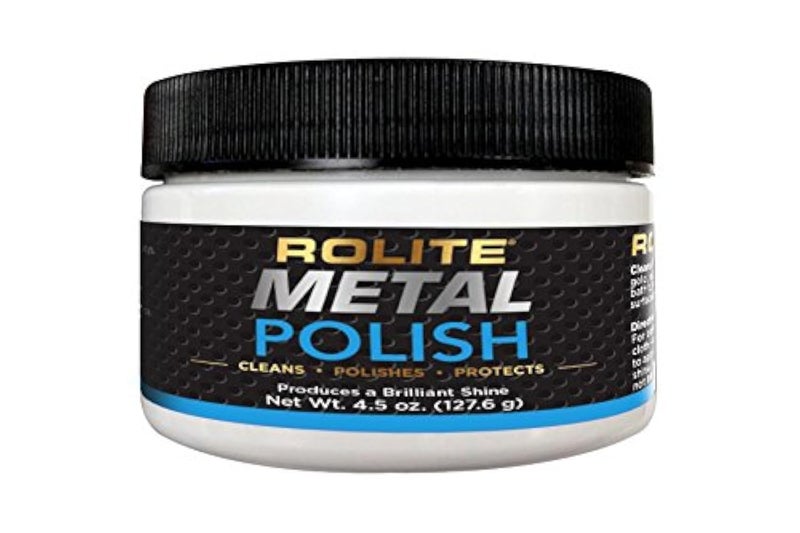Rolite Metal Polish Paste, 4.5 oz, Industrial Strength Scratch Remover & Cleaner for Aluminum, Chrome, Stainless Steel, Restores Shine to All Metals, Heavy-Duty Polishing Paste - Image 1